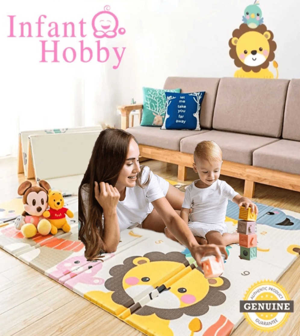 İnfant Hobby Best Friend Katlanabilir Çif Taraflı Oyun Matı 160x180x1 Cm resmi